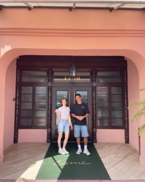 Boman Martinez-Reid Instagram - Miami   Our little bits 🤪🏝️🤸🏾‍♂️🌞⚡️🌈😜