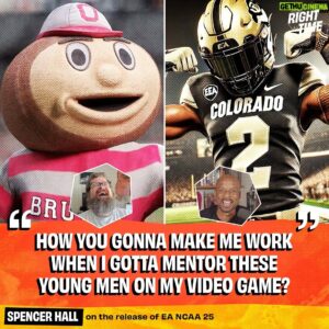 Bomani Jones Instagram - Spencer got Bo ready to run through a brick wall for NCAA 25 😂