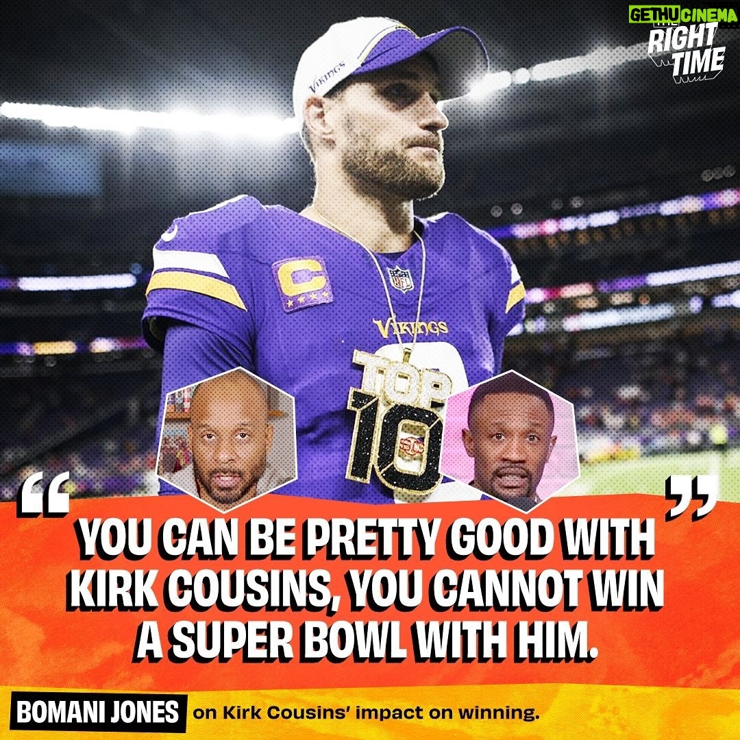 Bomani Jones - 447 Likes - YES or NO: You can win a Super Bowl with Kirk Cousins.