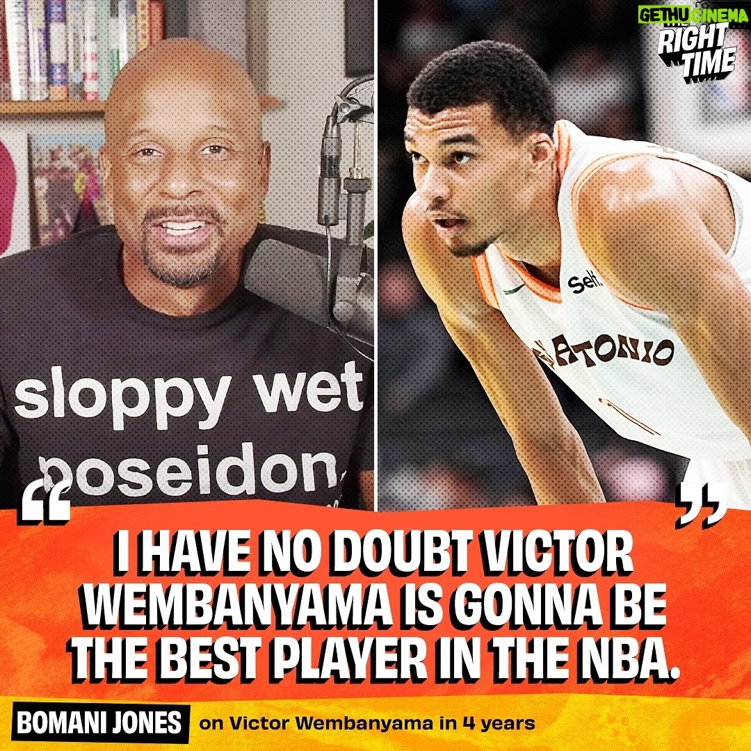 Bomani Jones - 1.4K Likes - Team USA will be in for a fight vs. Wemby & France in the ‘28 Olympics, they might even be in trouble now.