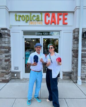 Bonnie McFarlane Instagram - Kick off your summer today, May 29th, for National Flip Flop Day® with a FREE 12 oz. Island Punch Smoothie* from Tropical Smoothie Cafe®. Grab your flip flops and head to your local Tropical Smoothie Cafe® from 2-7 p.m. to get in on the free smoothie* party. You’re on Tropic Time Now®