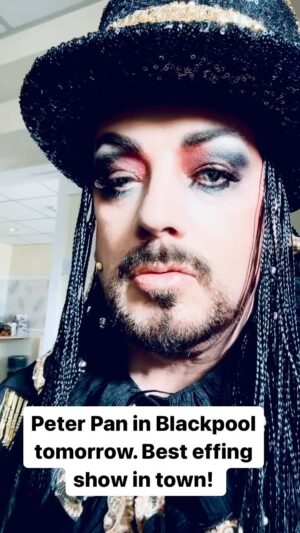 Boy George Instagram - #peterpan #blackpool #theatre #youngtalent