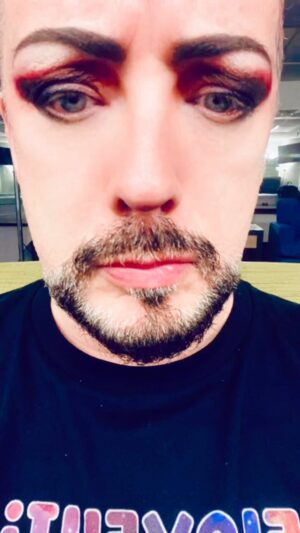 Boy George Instagram - #backstage #boy #makeupartist