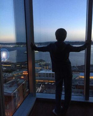 Brad Falchuk Instagram - 9 pm.  Seattle guys' trip.  #theoschocolate #boeing