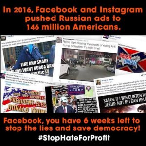 Brad Falchuk Instagram - Facebook and Instagram are making money off of hate and divisiveness.  Facebook needs to start fact checking political ads!  They don’t care that we are all being lied to as long as they profit.  A lot of the confusion and frustration we are all feeling is caused by the poison Facebook inserts into our collective consciousness and dialogue.  Changing the way Facebook operates is a big part of healing our country and world going forward. #stophateforprofit