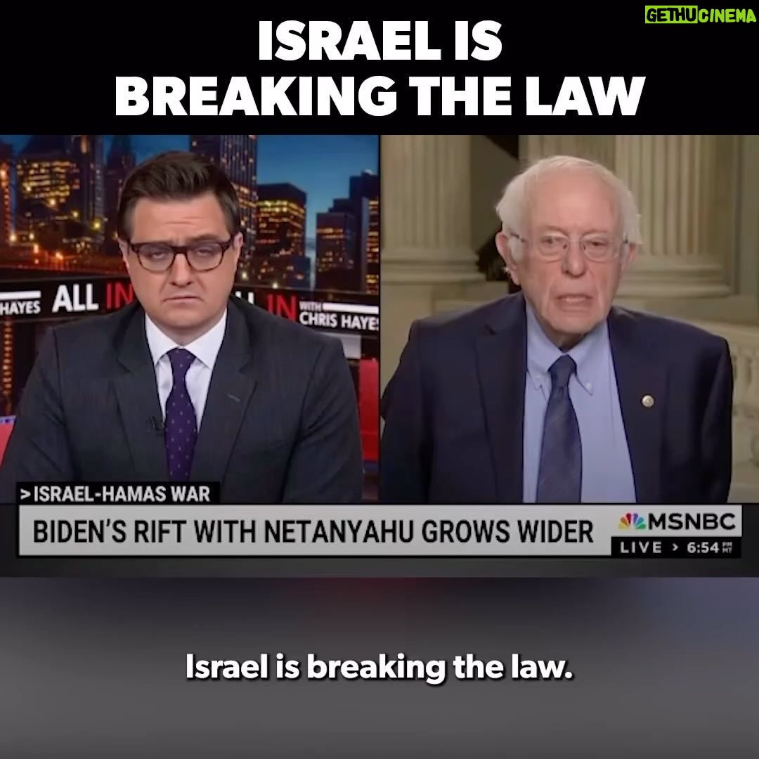 Brad Garrett - 845 Likes - ‘Stop funding Netanyahu’s war machine.’ Thank you @berniesanders