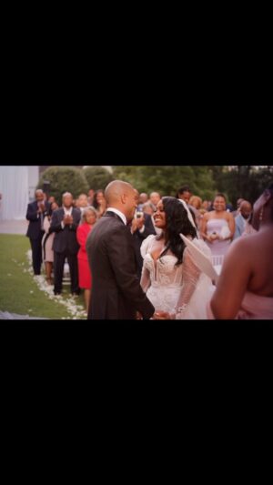 Brad James Instagram - Happy Anniversary baby… cheers to a lifetime together!! I love you ❤️ 

📸: @janethowardstudio 
Wedding planner: @scoobiewest 
Dress: @bridesbynona