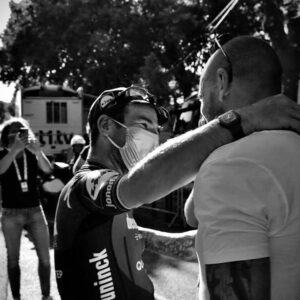 Bradley Wiggins Instagram - Number 34 #Proud @markcavendish x