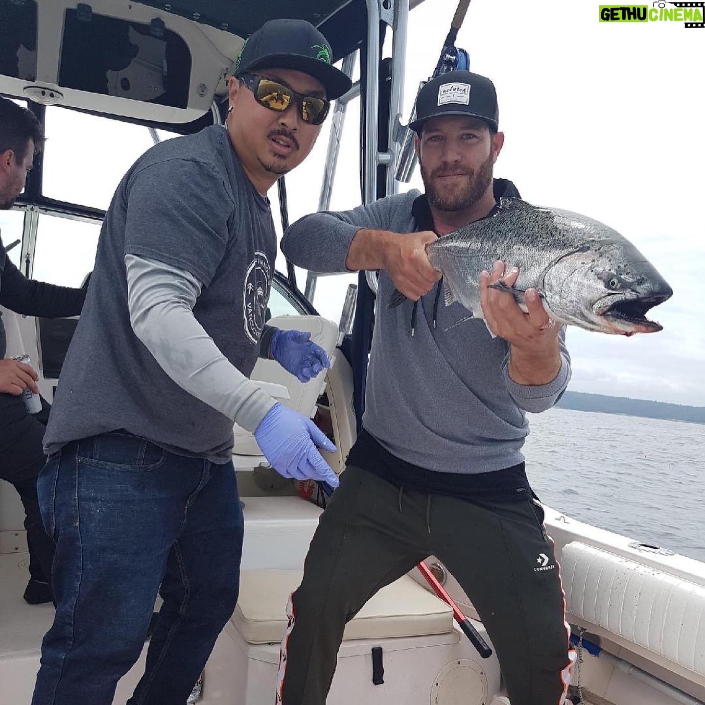 Brandon Prust - 3K Likes - Great trip to Vancouver with the boys. Golf with Mike Babcock, 1st round of nhl draft and finished it off with some salmon fishing! Great week boys @camlaw19 @dave_bolland @mooretown31 @markedmundson