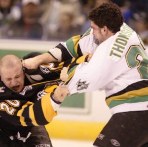 Brandon Prust Instagram - One of the toughest I ever played with on the ice and one of the best people off the ice. We’re gonna miss you buddy 😔 #thomper