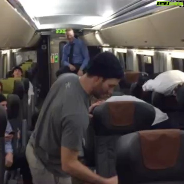 Brandon Prust - 9.8K Likes - TBT to 2015 with the Habs, coming back on the train after a win in Ottawa and us donkeys trying to do that Harlem shake challenge 😂 watch @agally94 come out of the overhead storage 😂😂