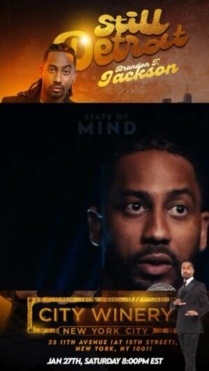 Brandon T. Jackson Instagram - The still detroit tour !!! NYC y’all asked for it y’all got it ill be at the city winery Jan 27th !!!!! for tickets got to @citywinerynyc lets get it !!!