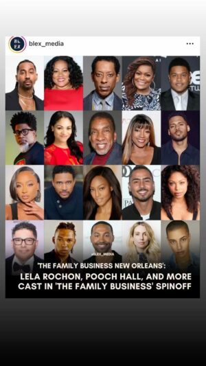 Brandon T. Jackson Instagram - Full cast !!! Of family business New Orleans !!!
