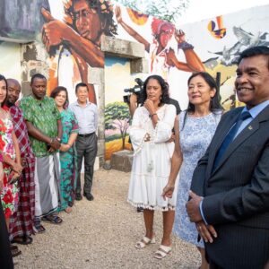 Bransha Gautier Instagram - Few impressions from the inauguration of “ Wonders of Nature” symposium. 
This great event, organised by the Carpe Diem NGO, can be seen until March 27th at the Nelson Mandela Center for African Culture in Pointe Aux Sables, Mauritius 
#mauritius🇲🇺 #mauritiusparadise #mauritiusisland🌴 #pointeauxsables #carpediemngo #carpediemmauritius #nelsonmandela #nelsonmandelacenter #artnews #artaroundtheworld #artsymposium #artexhibitions #tropicalisland #mauritiusuncovered #mauritiuslife #mauritiustourism #mauritiustravel