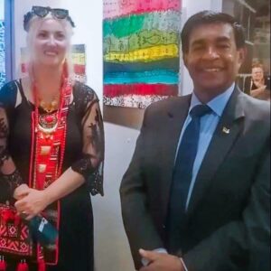 Bransha Gautier Instagram - What an honour to meet the President of Mauritius, his excellency Mr. Prithvirajsing Roopun at the Nelson Mandela Cultural Centre by inauguration of the Art Symposium “Wonders of Nature” where I participated with several artworks. Many thanks to the president of Carpe Diem NGO for such an amazing event and congratulations to all participating artists! 🇲🇺♥️✨slide for more ✨♥️🇲🇺

#nelsonmandela #mauritius @followers @highlight #carpediemngo #branshagautier #quatrebornes #nelsonmandelaculturalcentro #nelsonmandelaafricaninstituteofscienceandtechnology #nelsonmandelaart #mauritius🇲🇺 #mauritiusparadise #mauritiusexplored #prithviraj #prithvirajsingroopun #inaguration #artsymposium