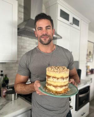 Brant Daugherty Instagram - Sometimes I work out and do macho stuff and sometimes I get bored and bake cakes because life needs variety my friends