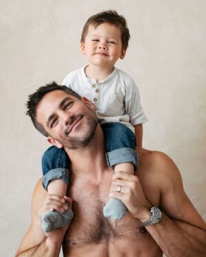 Brant Daugherty Instagram - Cheesin with boy. 
Photo by @ninamenconi