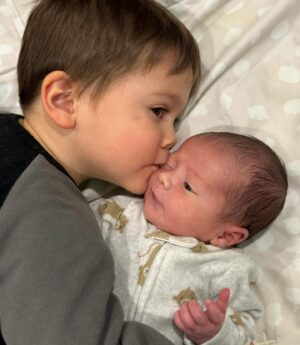 Brant Daugherty Instagram - We were gonna post for the holidays but ended up having the merriest Christmas of all. Welcome to the world, Aero Lore Daugherty.