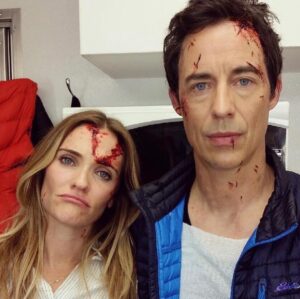 Bre Blair Instagram - Not my Costume. Cause I don’t have one. I ate a cheeseburger and watched a semi scary flick and found a halloweenish pic that someone else posted 🎃 #happyhalloween #theflash