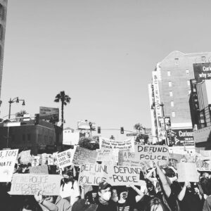 Bre Blair Instagram - 📢 you heard us... BLACK LIVES THEY MATTER HERE. yesterday’s powerful peaceful protest in Hollywood // Link in my bio to #defundpolice ( please read up on this first.. this does not mean get rid of police. Do your homework) one click will send an email to your reps asking that our funds be properly allocated to communities.
