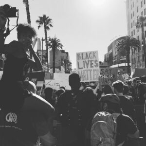 Bre Blair Instagram - 📢 you heard us... BLACK LIVES THEY MATTER HERE. yesterday’s powerful peaceful protest in Hollywood // Link in my bio to #defundpolice ( please read up on this first.. this does not mean get rid of police. Do your homework) one click will send an email to your reps asking that our funds be properly allocated to communities.