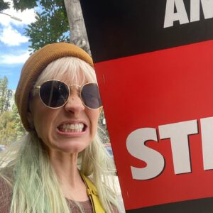 Brea Grant Instagram - I am so proud to be a WGA member. I am so proud of the long fight and the endless not giving up. 
I have been in SAG for many years and I remember the joy of receiving my SAG card in the mail.  I’ve only been in the the DGA and WGA for the last few years and I have been welcomed by members on the line with open arms ready to fight. They’ve been fighting for me for years and I’m ready to carry the fight for future writers. 
Collective bargaining is really where it’s at.