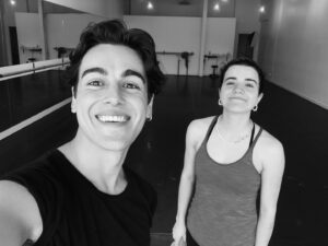 Brennan Clost Instagram - Any guesses why we’re in the studio together? 👀👯‍♂️