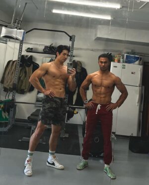 Brennan Mejia Instagram - Got a workout in before the season finale of our lives. 

The red to my blue, Aladdin to Shang, Link to Cloud (super smash,) etc etc, I’ve cherished our friendship over the years, my brother in Christ. I’m so excited for both of our new journeys, can’t wait to see what God has planned for you as a father figure. 

This photo is a reminder and to keep us accountable to keep active in our new seasons of life! 

Love you, homie! 

#broshi
