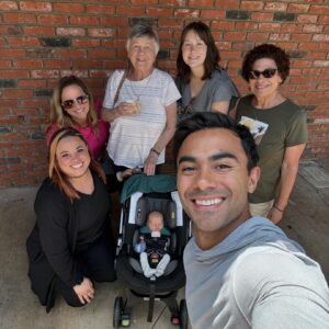 Brennan Mejia Instagram - Rye Rye’s first visit with my mom, sister, grandma, and cousin 💕
