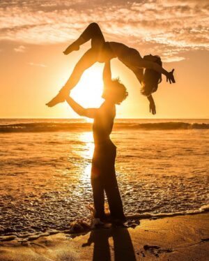 Brennan Mejia Instagram - Happy world circus day from Katelyn and me!

#worldcircusday #acrobatics #acro #aerial #acroyoga