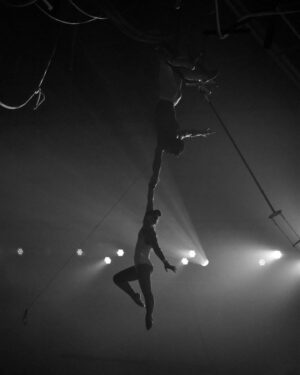 Brennan Mejia Instagram - Happy world circus day from Katelyn and me!

#worldcircusday #acrobatics #acro #aerial #acroyoga