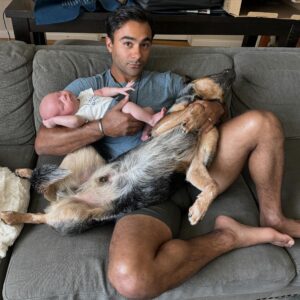 Brennan Mejia Instagram - First Father’s Day with Ryan! 4th Father’s Day with Sonic 🐶

Happy Father’s Day everyone! 

#fathersday