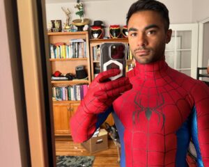 Brennan Mejia Instagram - Happy #nationalsuperheroday !! 

#powerrangers #dinocharge #redranger #spiderman #milesmorales
