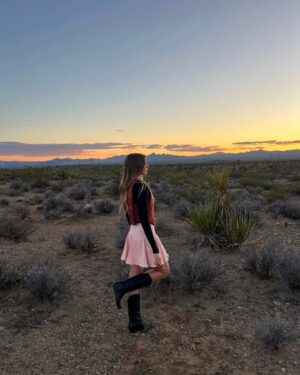 Brennley Brown Instagram - Most of my life I was surrounded by joshua tress and the pinkest of sunsets that you’ll ever see. I feel most at home in the desert. I thank The Lord for His beautiful creation.