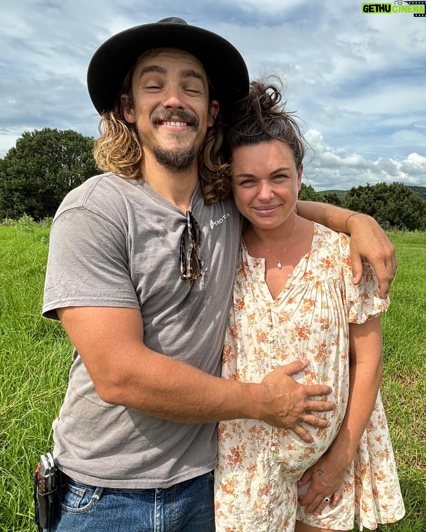 Brenton Thwaites - 63.8K Likes - The eye of the storm.
Me: have the baby already…
Her: PO. open your eyes for once in a photo…
#5. Five. One more than 4. F’n hell. So proud of you for being unapologetically you and a great mum/baby-maker! @chloepacey
#6 will be a walk in the park. Kidding (unless you’re keen?) … 😉😎💪🏽🍷❤️