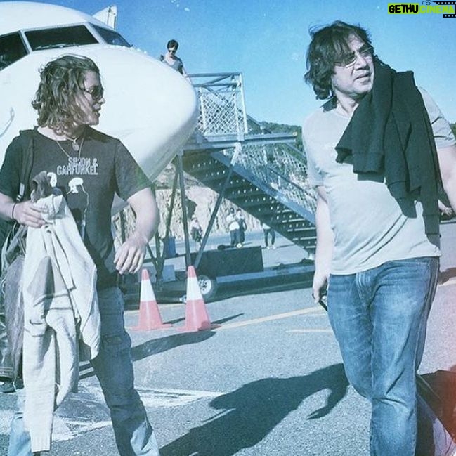 Brenton Thwaites - 71.1K Likes - #tbt
1. Arriving at Hamilton Is. with Javier.
2. Ghost Pirate Blues. On the long boat journey to Whitehaven Beach the wind had picked up and the boats with cast and crew had trouble landing on the beach. Many-a-crew seeing their breakfast for the second time! Our cast boat was standing by for about an hour in the channel. I had a little travel guitar with me and Javier (who’s a drummer) banged on a few buckets. Ghost Pirate Blues was played in the bay! Was crazy fun and we were all semi-depressed when the weather subsided.
Side note: two heli’s were reserved for team Jonny and AD’s. I wrapped a bit early and had been doing water work all day. Chris Costaldi (1stAD) gave me his heli and I was back on Hamilton (and in the pub) in 10 mins. Thanks Chris. Still has me smiling to myself.
;)
#pirates
#whithavenbeach