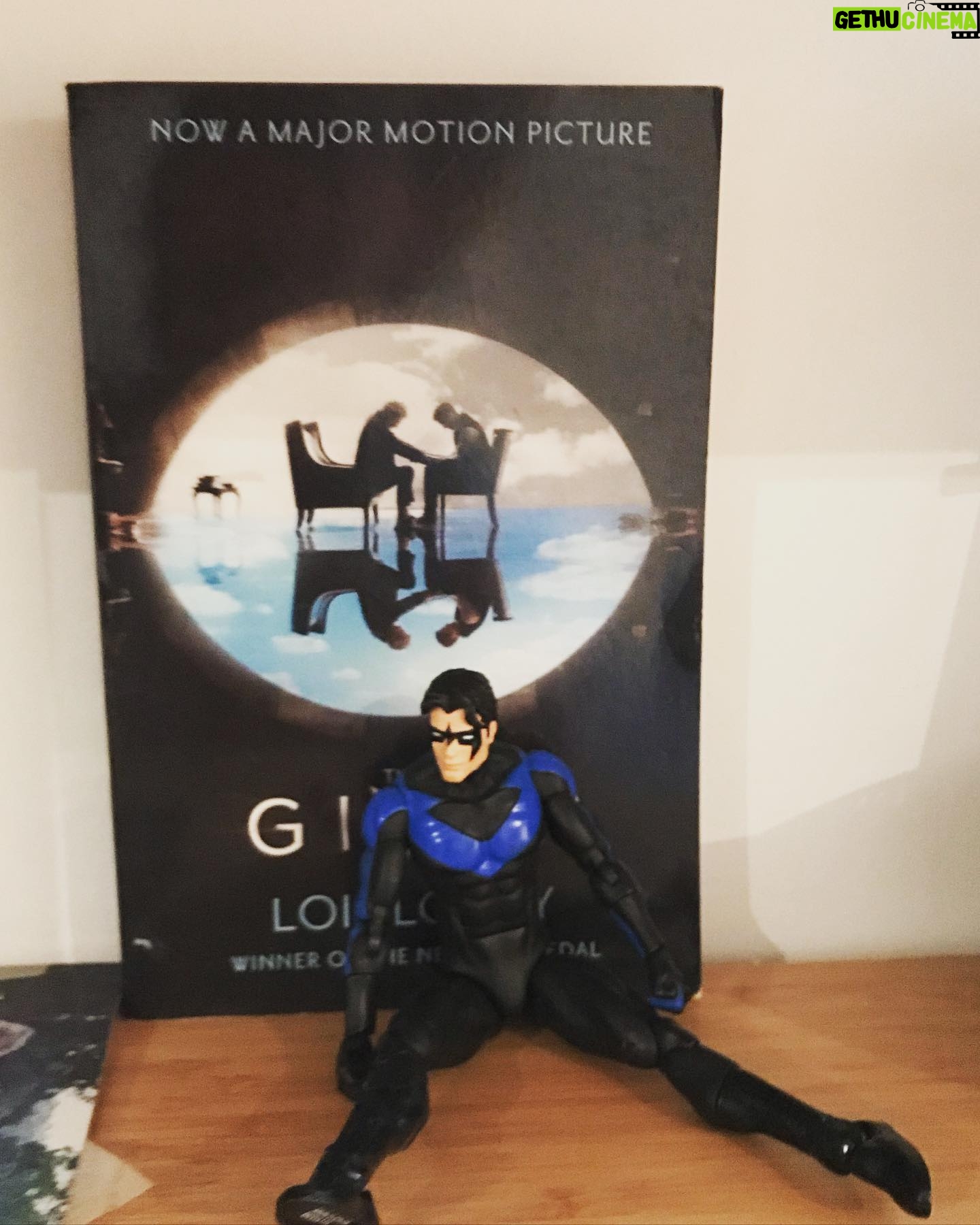 Brenton Thwaites - 81.3K Likes - Mum’s bookshelf:
Me: “Figurine and book don’t match”
Mum: “they could - Giver could teach Nightwing how to lead superhero’s into fighting evil”.
Me: “totally. You should pitch it to the writers”.
Mum: “okay”.
#pleasedon’t
#imaginethough #giverasthebat
🤪
