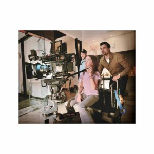 Brett Dalton Instagram - Future actor, director, producer, camera op, CEO, and head of studio right here. Also, my daughter was on set. Jokes. Best set visit ever! Thank you to my #FOUND family for giving so much care and generosity. Dang it I love you guys! @nbc @peacock