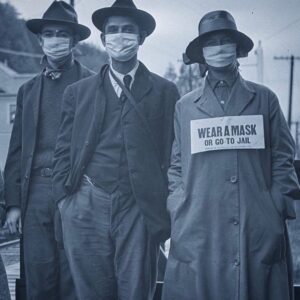 Brett Davern Instagram - California, 1918. Over 100 years later and the message is the same, wear a mask! (not sure about the “or go to jail part” but... still)