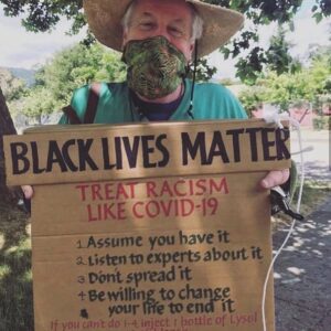 Brett Davern Instagram - I don’t know this man at all but I love his sign! #BlackLivesMatter