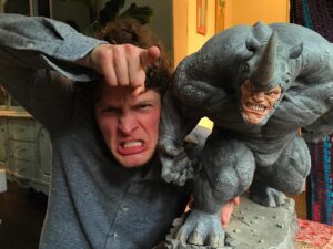 Brett Dier Instagram - Best birthday present ever. Best villain ever. THANK YOU HALEY IM A CHILD 🦄 (my bday is Tomorrow but I'm a child and needed this NOW)