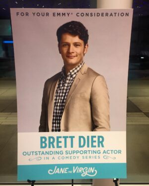 Brett Dier Instagram - @televisionacad feel weird posting this. Changed the caption 3 times cause I don't know what to write. Feel like a dick leaving the photo blank like "look at this, cya". Feel weird saying "hey being considered possibly, maybe for a nomination" cause am I though? I don't know. But either way. I saw this poster tonight, and got super excited about it. And took a photo. Then posted it on Instagram. So I thought I'd write down what I went through mentally in the process of posting this photo. Always been a dream to be nominated. If I do, I'll post nude pics for 8 weeks straight fully clothed. What?