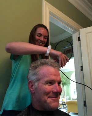 Brett Favre Instagram - Breleigh the Barber!