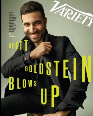 Brett Goldstein Instagram - Thank you to @franklinavenue for the lovely conversation and letting me see your secret Muppet Magazine collection. Thank you @variety for having me and thanks to @peggysirota who takes great photos but absolutely ruined my no smile rule with some major trickery. 

Writer: @franklinavenue 
Photographer: Peggy Sirota
@peggysirota 
Stylist: Rose Forde
@rosefordestudio 
Grooming: Kerrie Urban
@kerrieurban 
Variety co-editor in chief:
@raminsetoodeh