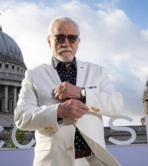 Brian Cox Instagram - A wonderful morning back in the UK to open the #londonstockexchange 

Styled by @modur_style 
Grooming by @emmasleon 

Outfit provided by @paisleyandgray 
Watch provided by @cartier 
Shoes provided by @lorisilvermanshoes