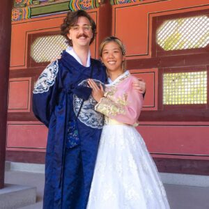 Brian David Gilbert Instagram - Karen really wanted to rent Hanboks, but I was worried I’d look like a disrespectful tourist, so she promised to be in every photo to prove it was her idea