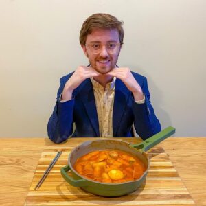 Brian David Gilbert Instagram - hello today i turned 27 and i only ate cake-based foods. here are the foods i ate:

- breakfast: pancakes
- lunch: tteokbokki (떡볶이) with homemade rice cakes (and store-bought fish cakes, so double cake action)
- dinner: crab cakes (and fries, which are like thin potato cakes that are fried)
- dessert: cake

those are the cake foods i ate and i hope you enjoyed them