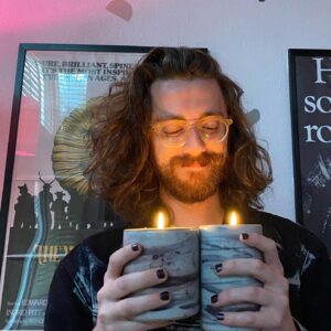 Brian David Gilbert Instagram - i made these candles AND i made the jars they are in, which means i’m no longer going to spend a ton of money on candles like foolish, younger brian in pic 2, and instead i’ll spend a ton of money AND time on candles in fancy self-made jars. i’ve evolved 🕯️