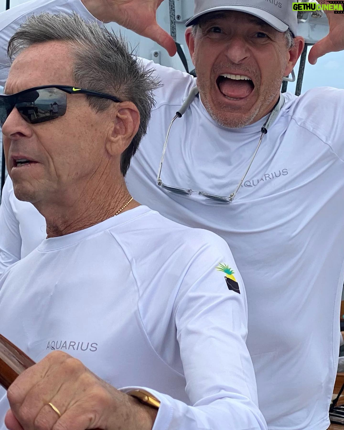 Brian Grazer - 1.2K Likes - Looks like Bob has a lot of confidence with me at the helm 💪🏼🌊 #stbarthregatta
Aquarius did go on to win the race! 🏆 (once I passed the wheel over!!)