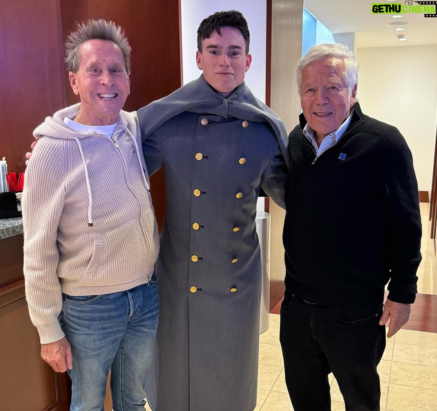 Brian Grazer - 3.2K Likes - Before the close of the year, it was a deeply emotional day being with our son @patrick.grazer who’s a second year cadet at West Point 🇺🇸. There’s a 124 year old friendly/fierce rivalry between army and navy on this game day, with spectacular pomp and circumstance including helicopters, fighter jets, bands and most importantly seeing the young and women who have made the life changing decision to protect America’s freedoms, for you and for me.
My friend Robert Kraft hosted for the first time at his stadium in Foxboro. It was a privilege to be with General Charles C. Brown, the new Chairman of the Joint Chief of Staff, a 4 star general Air Force pilot now America’s highest ranking officer.
My gratitude goes out to every person who has served and is serving our country. ❤️🙏🏼